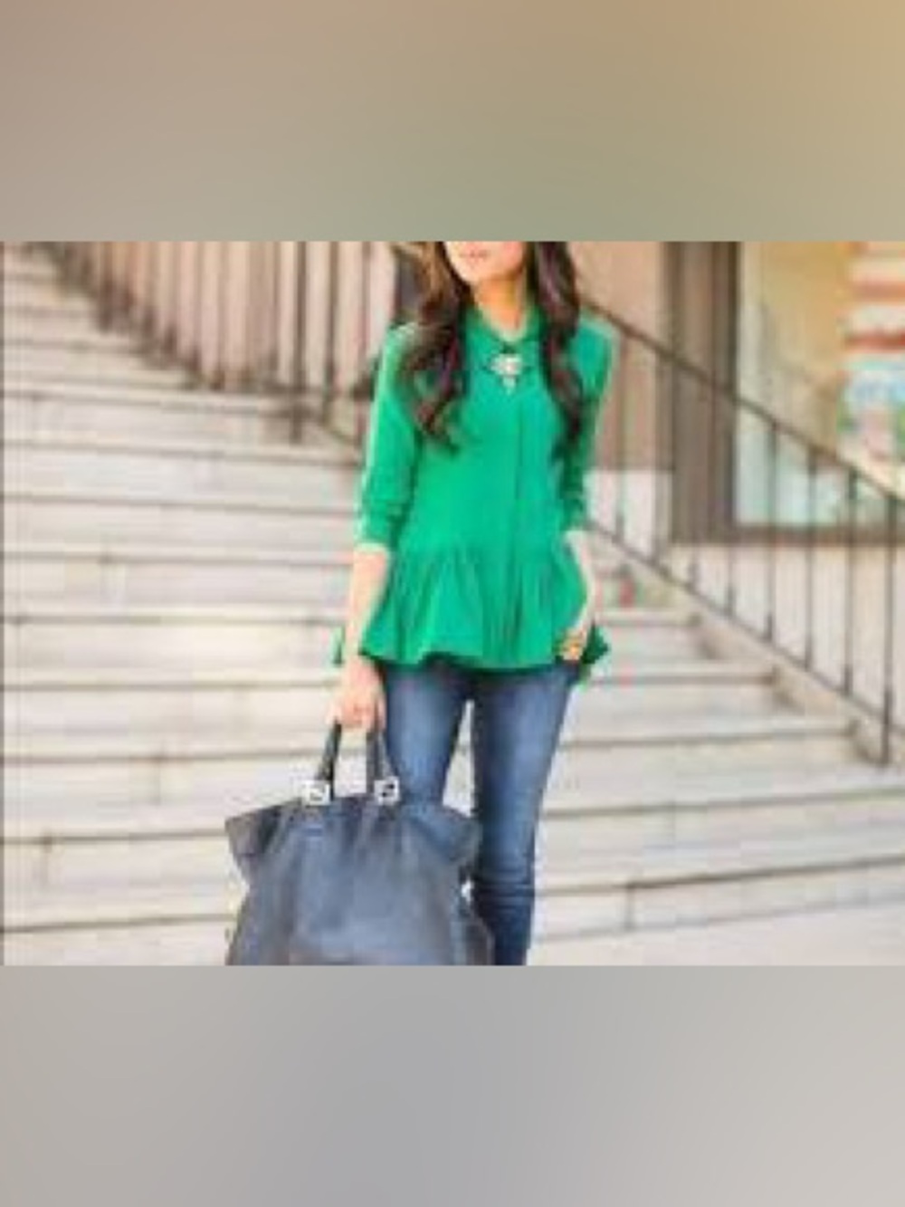 Tibi Emerald 100% Silk Crepe de Chine Blouse Size 2